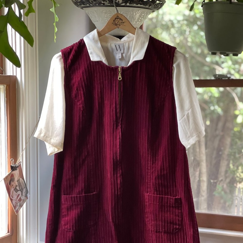 Vintage Red Corderoy Jumper